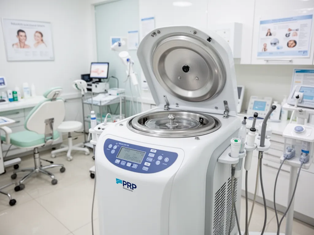 PRP hair restoration equipment at Gomti Clinic Lucknow